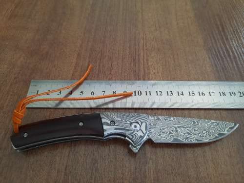 Damascus VG-10 Stainless Steel folding knife, RAZOR Sharp, Bolster Patterned, High Carbon SS