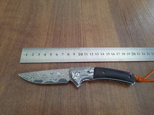 Damascus VG-10 Stainless Steel folding knife, RAZOR Sharp, Bolster Patterned, High Carbon SS