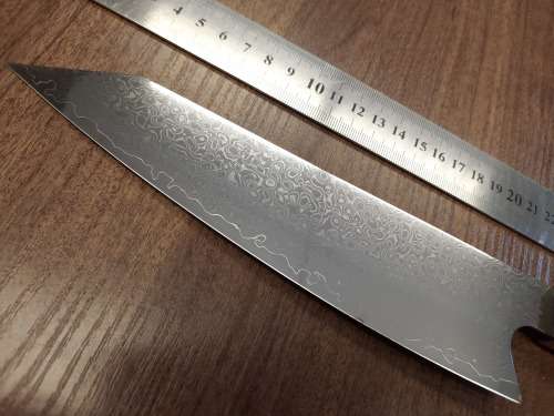 Damascus VG-10 Stainless Steel Japanese Chef's knife, Exotic Burl & Epoxy Resin handle, RAZOR SHARP,