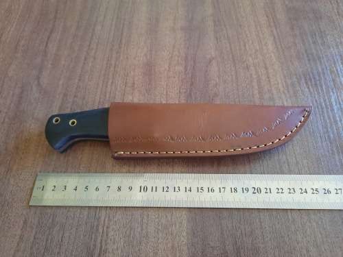 Handmade Damascus steel HUNTING  knife with MICARTA handle scales. LATE ENTRY !
