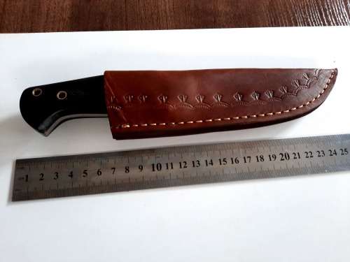Handmade Damascus steel HUNTING  knife with MICARTA handle scales. NEW STOCK !!