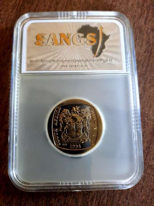 Mandela Inaug, 1 x MS Details, GOLD Plated, was graded by error, Not allowed, very very scares.