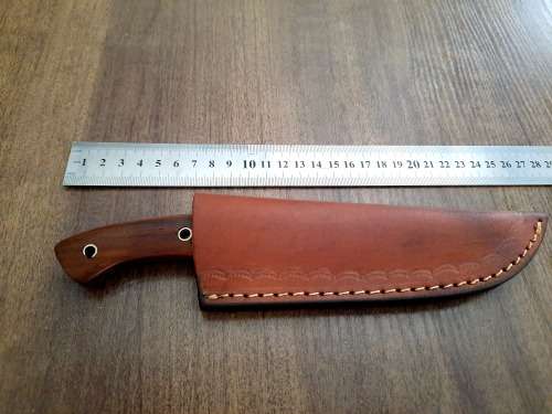 Handmade Damascus steel HUNTING Knife with Wooden handle scales, Perfect Gift for him.