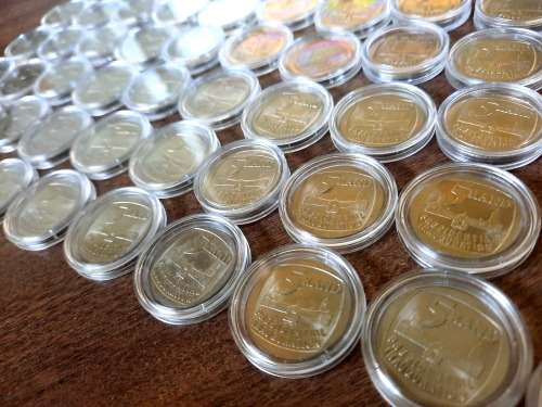 Mandela Presidential Inauguration R5 coins 1994, UNC in capsules, BID PER COIN !! 43 Available
