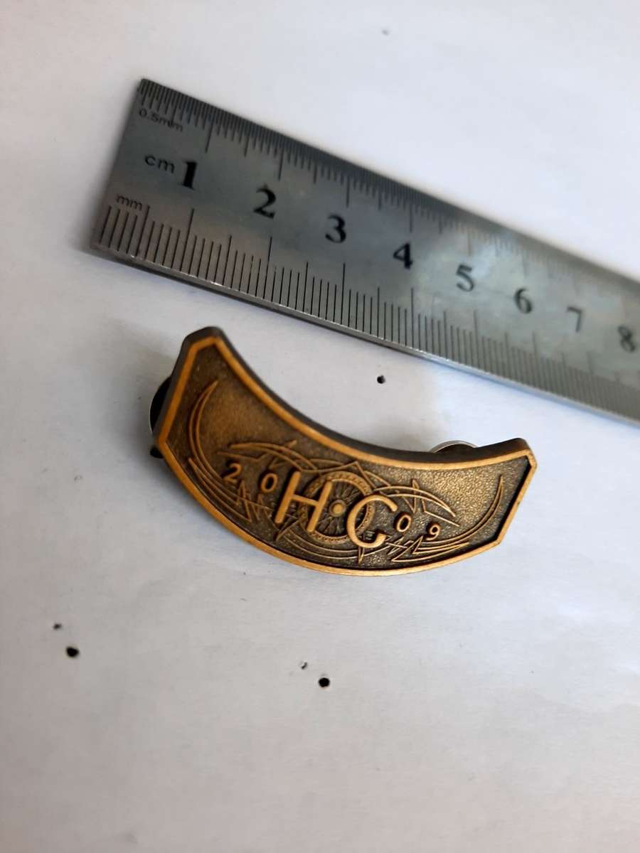 Harley Davidson Jacket pin. HOG 2009, Combine all your auctions and pay only one shipping fee.