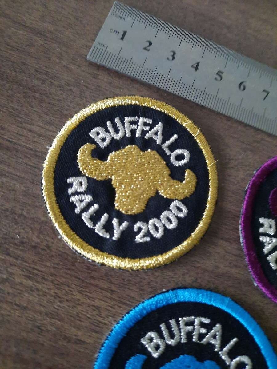 Buffalo Rally Patches,  Very scarce 2000 - 2008  One price for all. see pictures for condition.