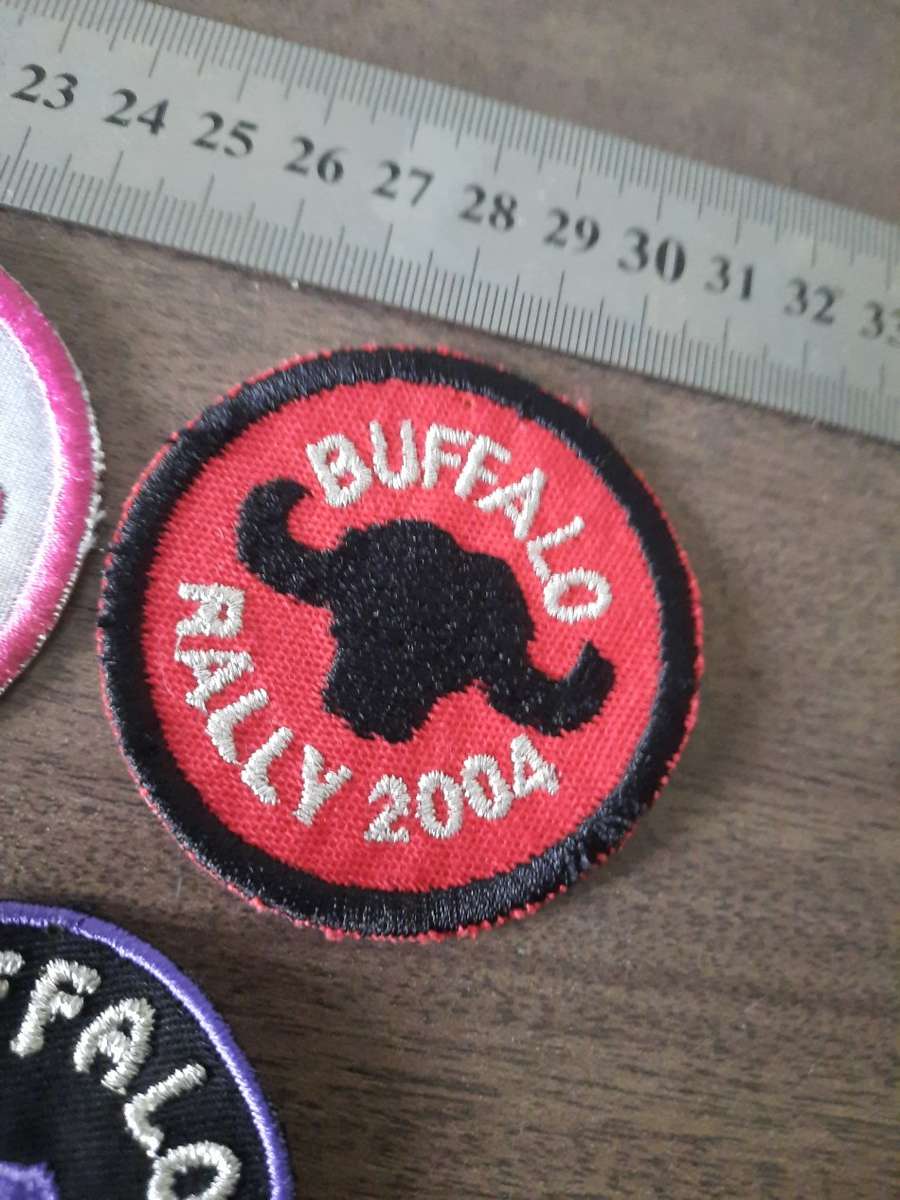 Buffalo Rally Patches,  Very scarce 2000 - 2008  One price for all. see pictures for condition.