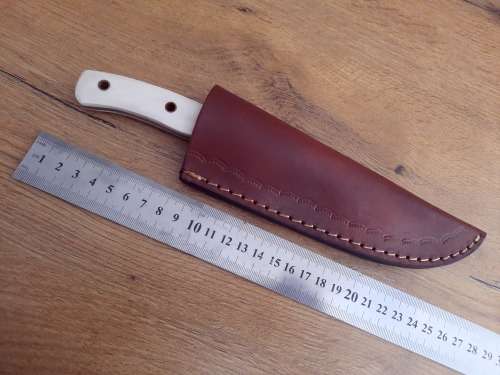 Handmade Damascus steel HUNTING  knife with Epoxy Resin handle scales. READ Description please.