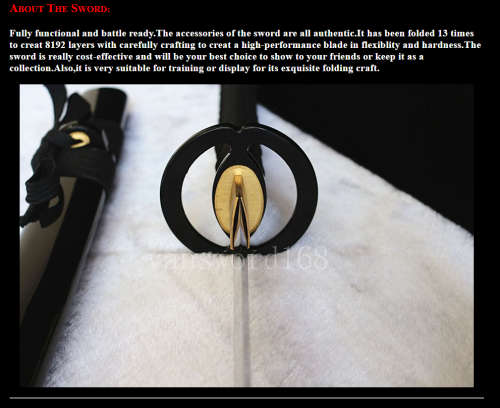 Damascus Folded Steel handmade Japanese Samurai Katana.