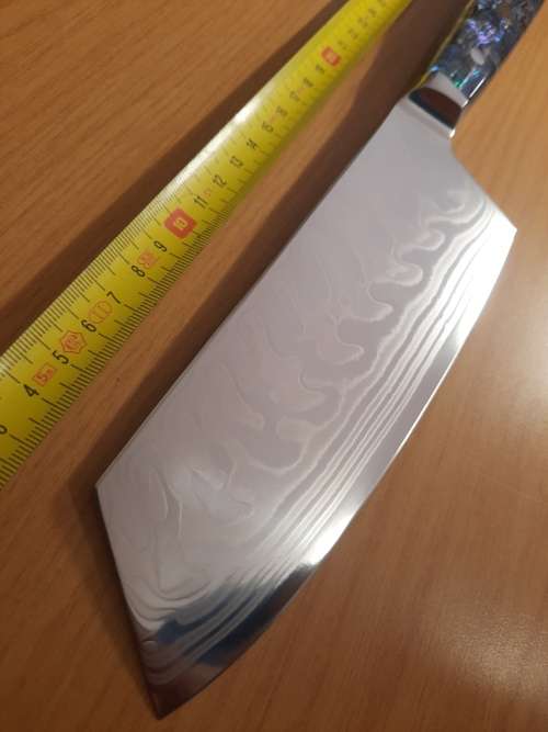 Damascus VG-10 Stainless Steel Japanese CLEAVER, Abalone & Epoxy Resin handle, Price is per cleaver!