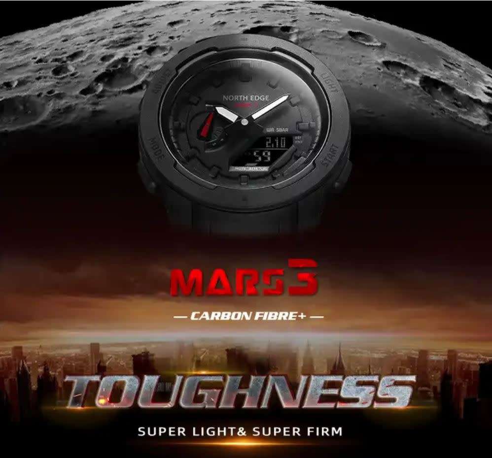 North Edge Mars 3 Carbon Fiber Watch, 8 available, BRAND NEW, PRICE IS PER Watch.