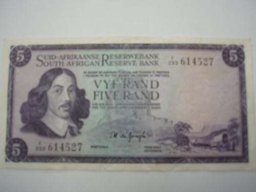 2 x RSA R5 TW De Jongh in VF condition..... R1 Start