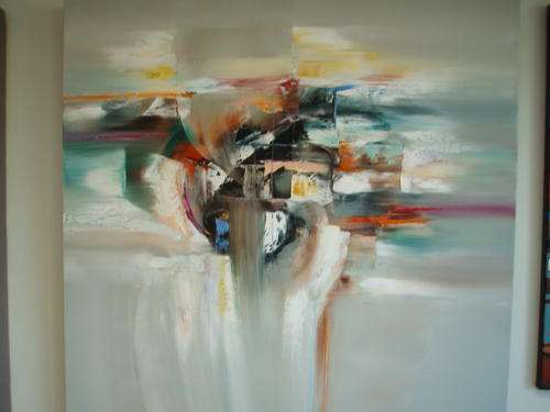 Rick Becker Abstract II Big Oil 710mm x 710mm Good Buy !