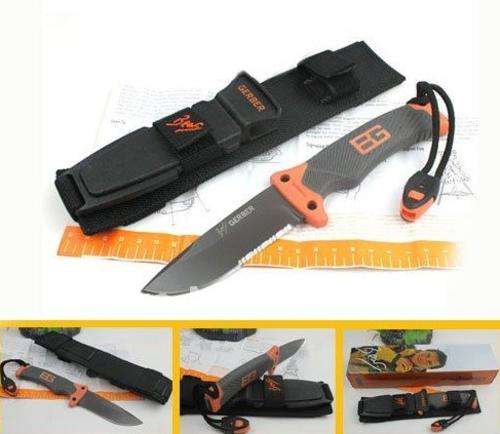 GERBER Bear Grylls Survival Fixed Blade Knife!!!