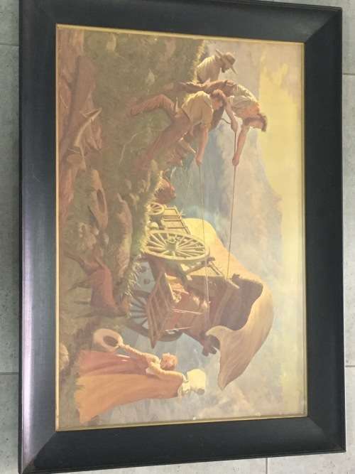 W.H Coetzer 1938 print in beautiful frame 75cm x 50cm