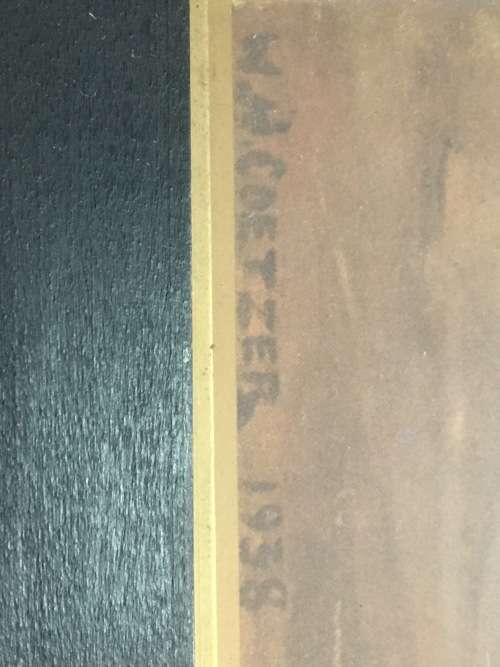 W.H Coetzer 1938 print in beautiful frame 75cm x 50cm