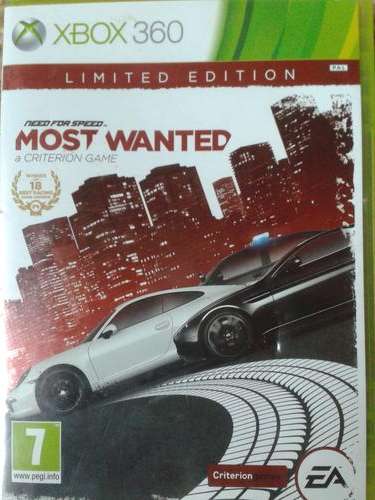 !!!FREE SHIPPING. SA ONLY!!!XBOX 360 NFS MOST WANTED. LIMITED EDITION