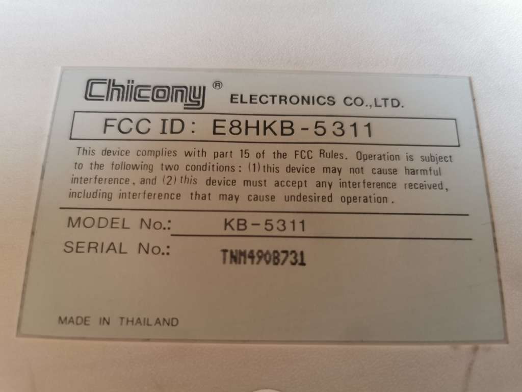 Chicony KB-5311 keyboard