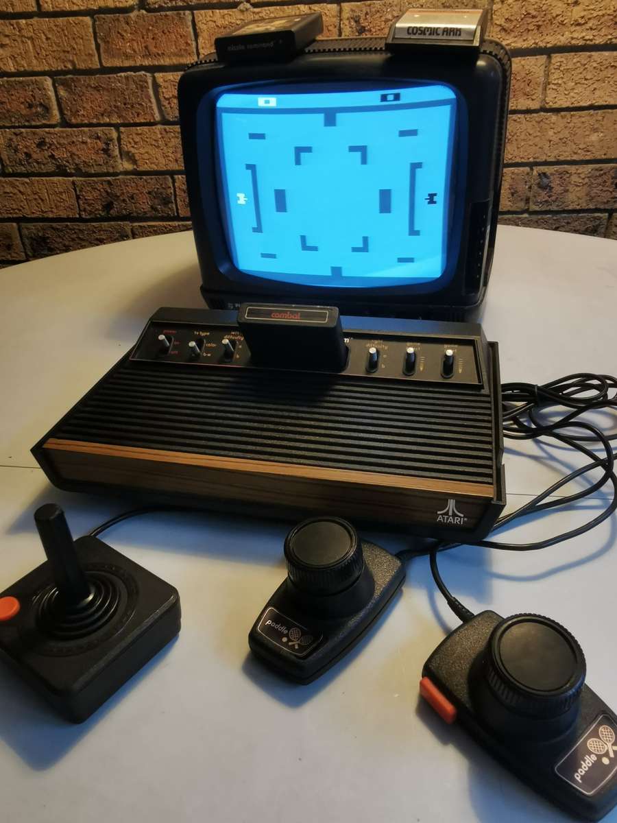 Atari 2600 with TV set