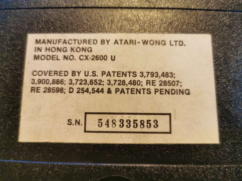 Atari 2600 with TV set