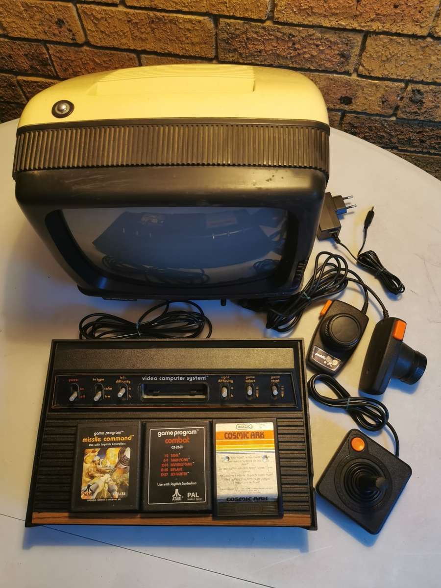 Atari 2600 with TV set