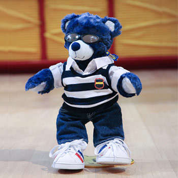 Super Blue the Bear for Teddy Bear Clinic