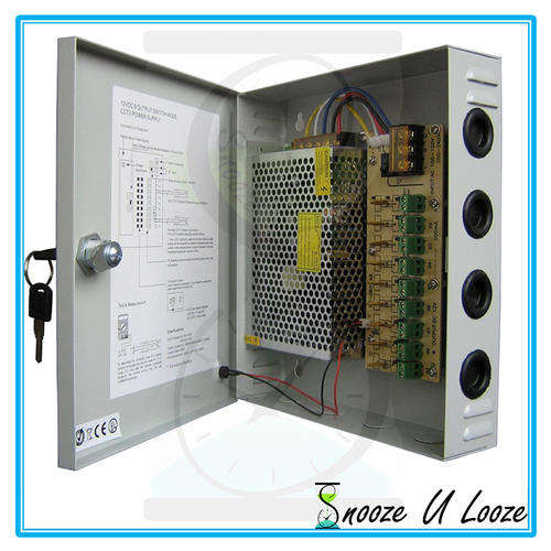 10A 9 Channel  12V DC Power supply with Lock box