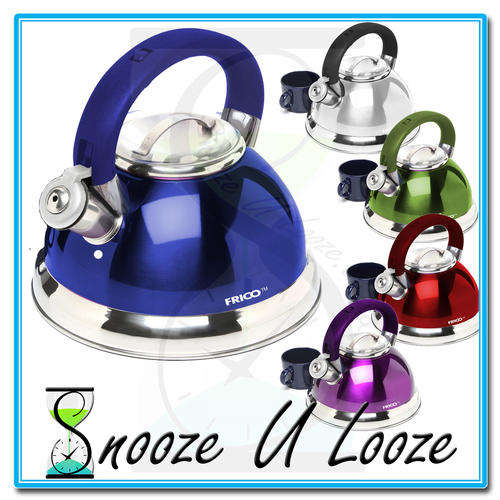 Colourful 3.0 Ltr Stainless steel whistling stove kettle **6 Month Guarantee**