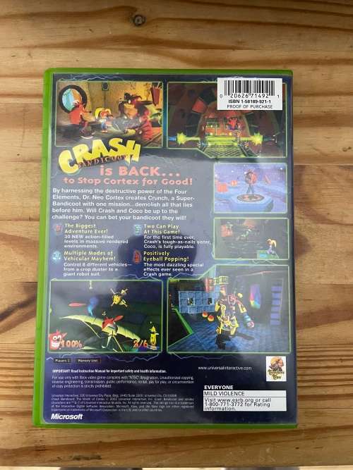 Crash Bandicoot: The Wrath of Cortex(Xbox Original)