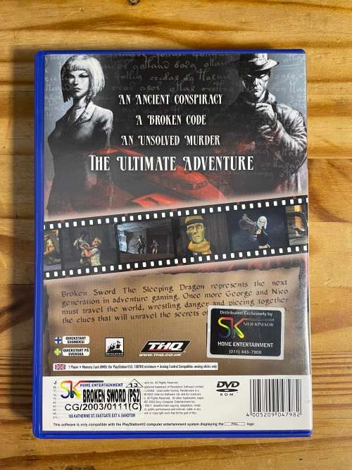 Broken Sword: The Sleeping Dragon(PS2)