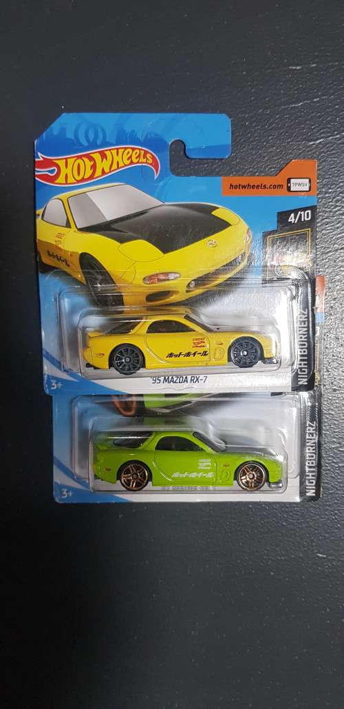 Hot wheels 95 mazda rx-7 x2
