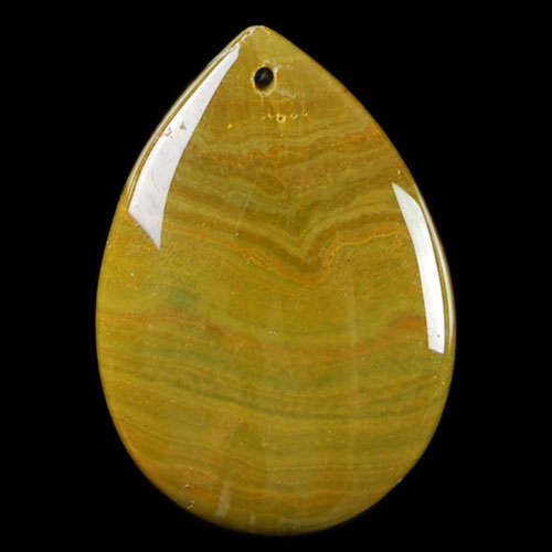 OCEAN JASPER   TEARDROP  31MM X 22MM X 7MM  AND A PINCH  BAIL
