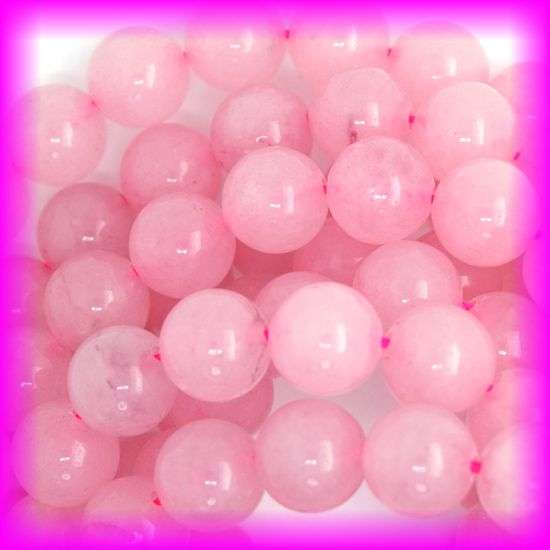 ROSE QUARTZ  10 MM ROUND LOOSE GEMS 38 PIECES