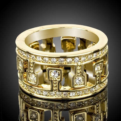 18kt GP 2 IN 1  CUBIC ZIRCONIA  RING  SIZE 7