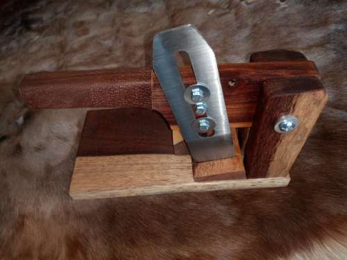 HANDMADE BILTONG CUTTER AND PERSONAL BILTONG KNIFE HANDMADE WITH BUCK HORN HANDLE