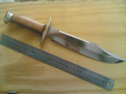 bEAUTIFULL BOWIE LARGE BLADE KNIFE MADE BY JWK KNIFE MAKER , NO KNIFES ARE DUPLICATED