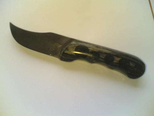 HANDMADE PAIR OF BILTONG KNIFES FOR HIM AND HER HEATTREATED 440SS STEEL AND TOP QUALITY WOOD HANDLES