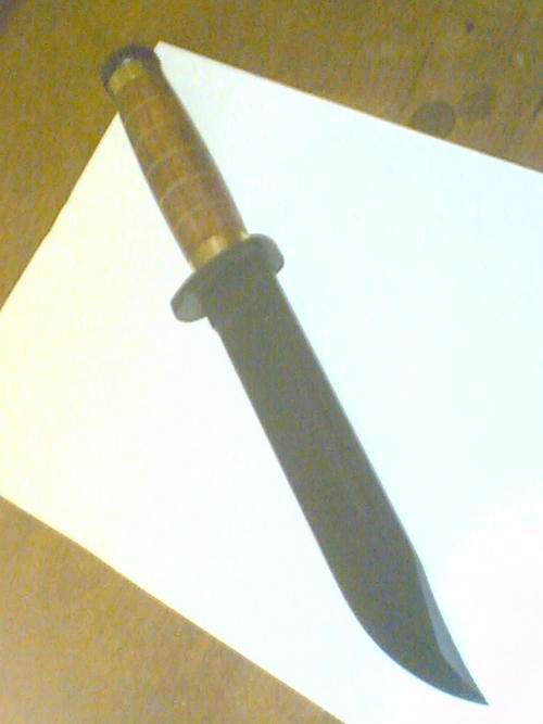 KA-BAR SWAMP TACTICAL KNIFE BLACK BLADE 30CM LONG WITH SHEATH