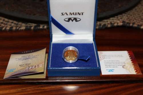 Protea 1/10th Gold, 24 carat