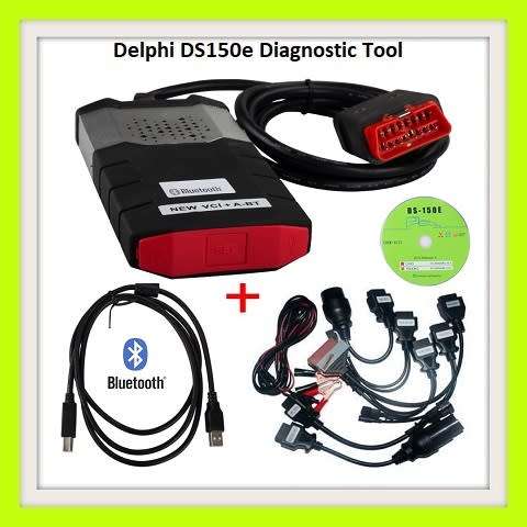 Delphi DS150E Pro Diagnostic Tool + 8 Car Adapters