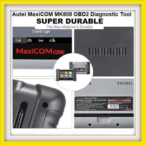 Autel MaxiCOM MK808 OBD2 Diagnostic Tool 7" LCD Touch All System & Service Functions