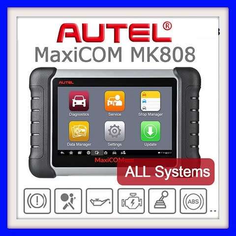 Autel MaxiCOM MK808 OBD2 Diagnostic Tool 7" LCD Touch All System & Service Functions