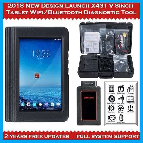 Launch X431 V8" Pro Tablet Wifi/Bluetooth Diagnostic Tool + 2 Years Free Updates
