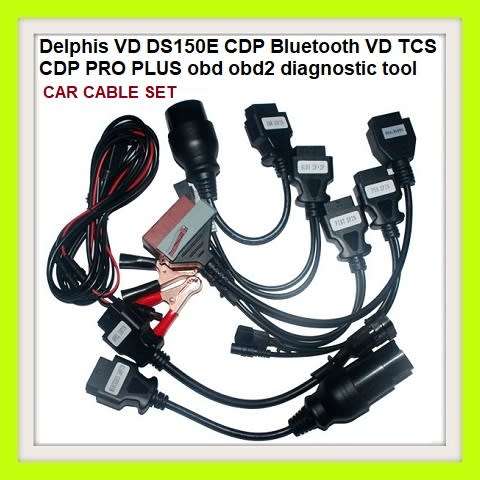 VD TCS CDP DELPHIS DS150E PRO PLUS obd obd2 diagnostic tool + 8 Car Adapters