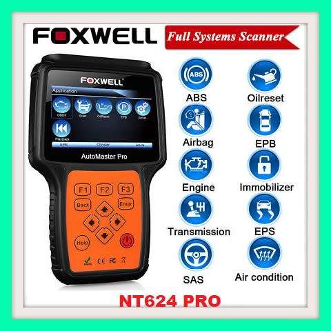 Foxwell NT624 AutoMaster Pro All Makes All Systems OBD2 EOBD Scanner