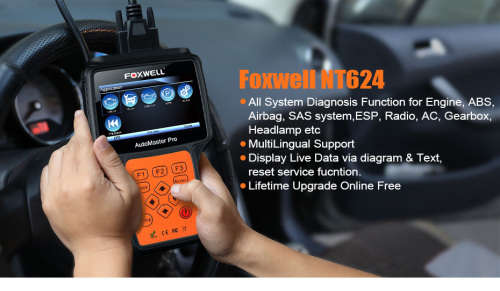 Foxwell NT624 AutoMaster Pro All Makes All Systems OBD2 EOBD Scanner