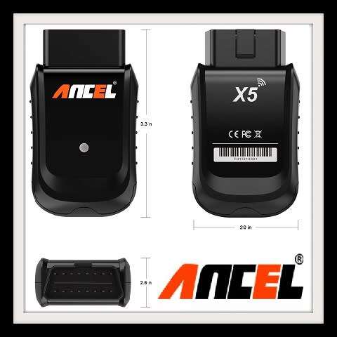Ancel X5 OBD2 Wifi Scanner Car Diagnostic Tool Auto Scanner +8" Windows Tablet ABS EPB Airbag DPF Re