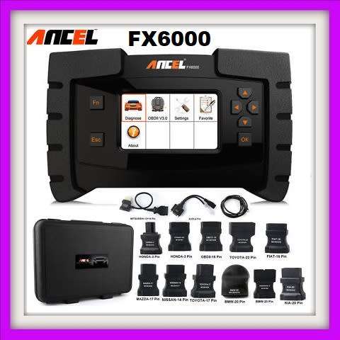 Ancel FX6000 Kit Diagnostic Tool All System Scanner Code Reader Wit Adaptors