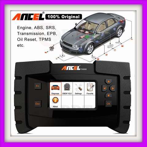Ancel FX6000 Kit Diagnostic Tool All System Scanner Code Reader Wit Adaptors