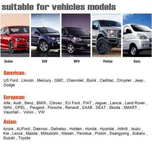 Ancel FX6000 Kit Diagnostic Tool All System Scanner Code Reader Wit Adaptors